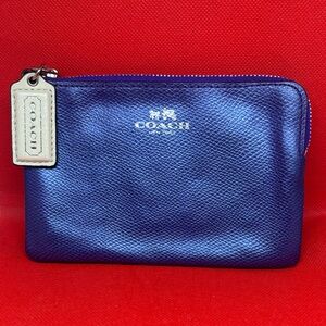 Coach Metallic purple Wristlet
